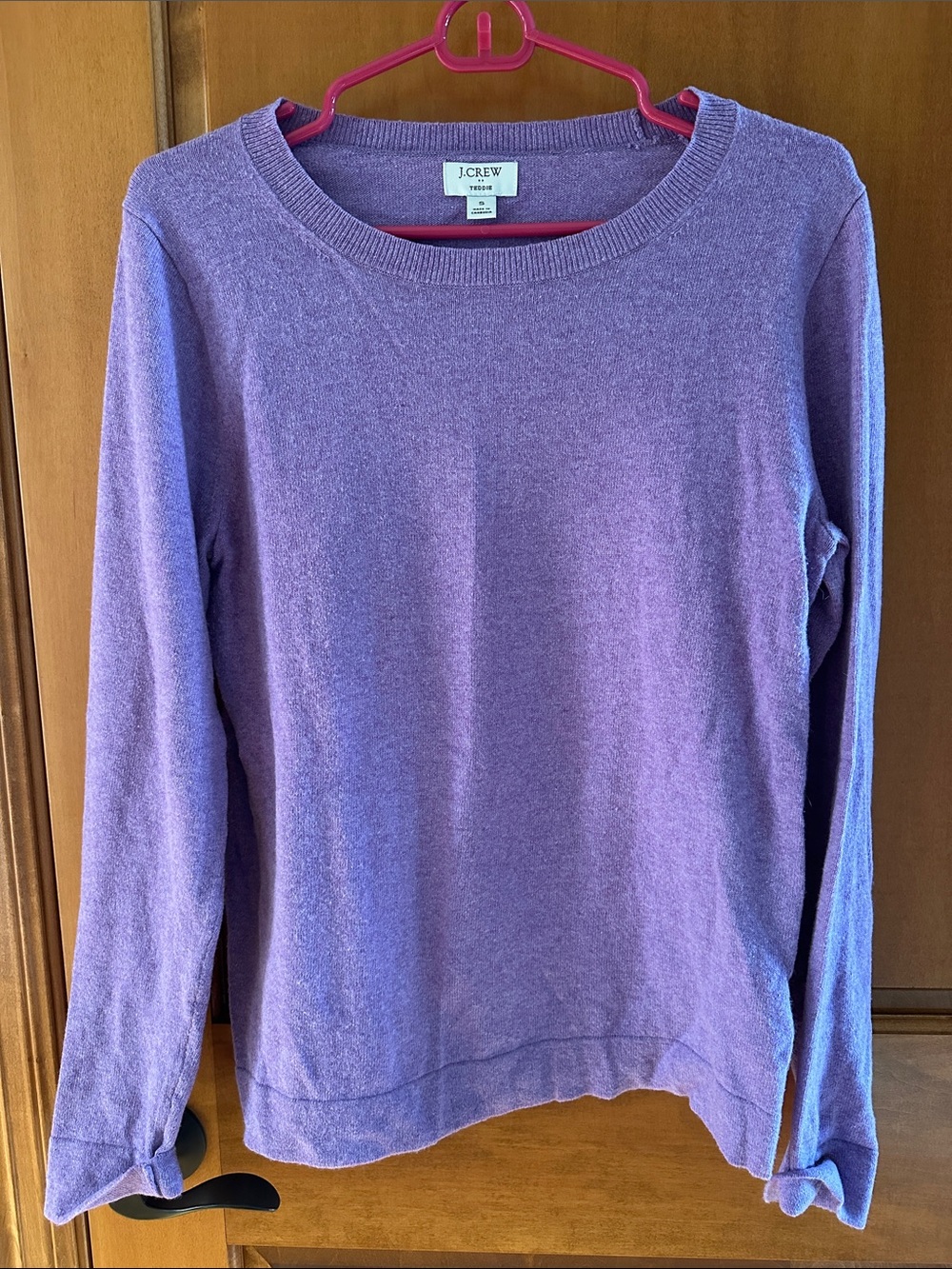 J. Crew Teddie Lavender Purple Merino Wool Blend Sweater S 💜